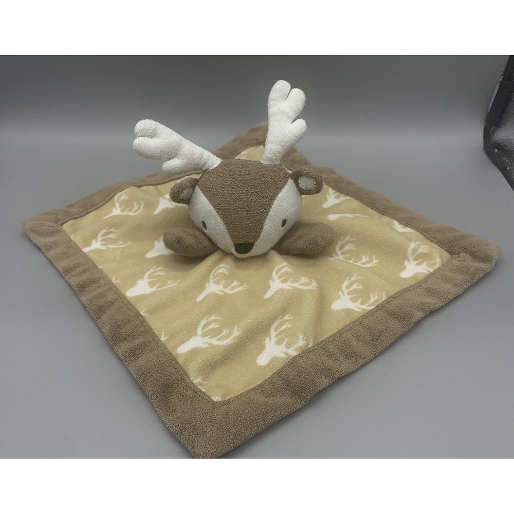 Levtex Baby Deer Lovey Security Blanket Baby Plush Lovie Brown Soother